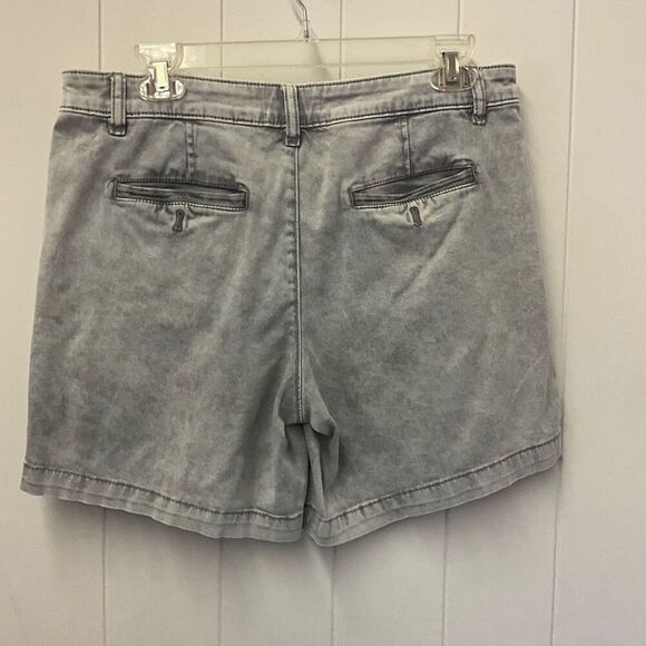 Chino by Anthropologie Women’s 28 Relaxed Gray Mom Style Shorts Stretch - Picture 6 of 12